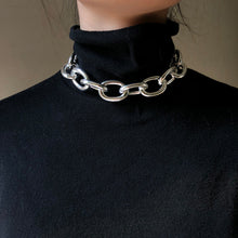 Load image into Gallery viewer, Peri'sBox Box Chain Toggle Clasp Gold Necklaces Mixed Linked Circle Necklaces for Women Minimalist Choker Necklace Hot Jewelry