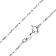Load image into Gallery viewer, JewelryPalace 100% Genuine 925 Sterling Silver Necklace Ingot Twisted Trace Belcher Snake Bar Singapore Box Chain Necklace Women