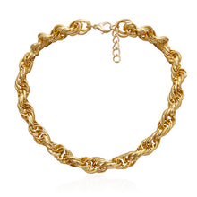 Load image into Gallery viewer, High Quality Punk Lock Choker Necklace Pendant Women Collar Statement Brand Gold Color Chunky Thick Chain Necklace Steampunk Men
