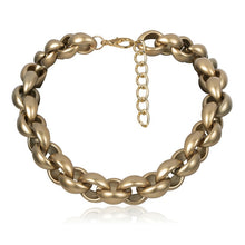 Load image into Gallery viewer, High Quality Punk Lock Choker Necklace Pendant Women Collar Statement Brand Gold Color Chunky Thick Chain Necklace Steampunk Men