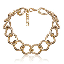 Load image into Gallery viewer, High Quality Punk Lock Choker Necklace Pendant Women Collar Statement Brand Gold Color Chunky Thick Chain Necklace Steampunk Men