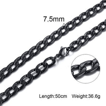 Load image into Gallery viewer, Solid Necklace Curb Chains Link Men Choker Stainless Steel Male Female Accessories Fashion