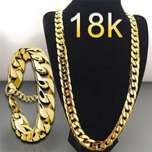 Load image into Gallery viewer, Punk Cuban Chain Gold Necklace Men 45/50/55/60/65/70/75CM Link Curb Chain Long Necklace for Women Fashion Jewelry erkek kolye 4
