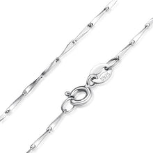 Load image into Gallery viewer, JewelryPalace 100% Genuine 925 Sterling Silver Necklace Ingot Twisted Trace Belcher Snake Bar Singapore Box Chain Necklace Women
