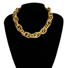 Load image into Gallery viewer, High Quality Punk Lock Choker Necklace Pendant Women Collar Statement Brand Gold Color Chunky Thick Chain Necklace Steampunk Men

