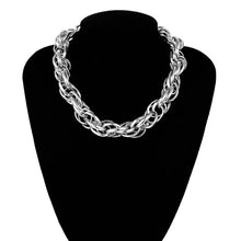 Load image into Gallery viewer, High Quality Punk Lock Choker Necklace Pendant Women Collar Statement Brand Gold Color Chunky Thick Chain Necklace Steampunk Men
