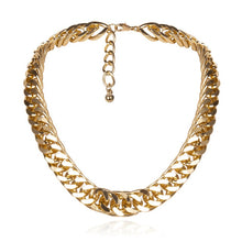 Load image into Gallery viewer, High Quality Punk Lock Choker Necklace Pendant Women Collar Statement Brand Gold Color Chunky Thick Chain Necklace Steampunk Men
