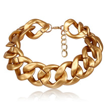 Load image into Gallery viewer, High Quality Punk Lock Choker Necklace Pendant Women Collar Statement Brand Gold Color Chunky Thick Chain Necklace Steampunk Men
