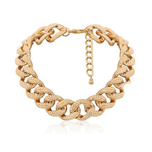 Load image into Gallery viewer, High Quality Punk Lock Choker Necklace Pendant Women Collar Statement Brand Gold Color Chunky Thick Chain Necklace Steampunk Men
