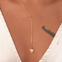 Load image into Gallery viewer, New fashion trendy jewelry copper heart chain link necklace gift for women girl
