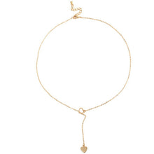 Load image into Gallery viewer, New fashion trendy jewelry copper heart chain link necklace gift for women girl
