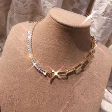 Load image into Gallery viewer, Peri'sBox Box Chain Toggle Clasp Gold Necklaces Mixed Linked Circle Necklaces for Women Minimalist Choker Necklace Hot Jewelry
